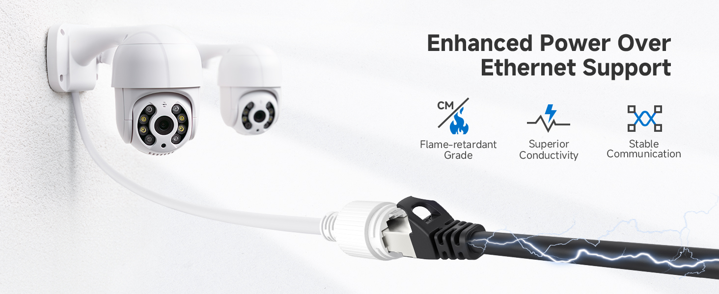 Cat 6 ethernet cable with 24 AWG copper wire for high-speed connectivity
