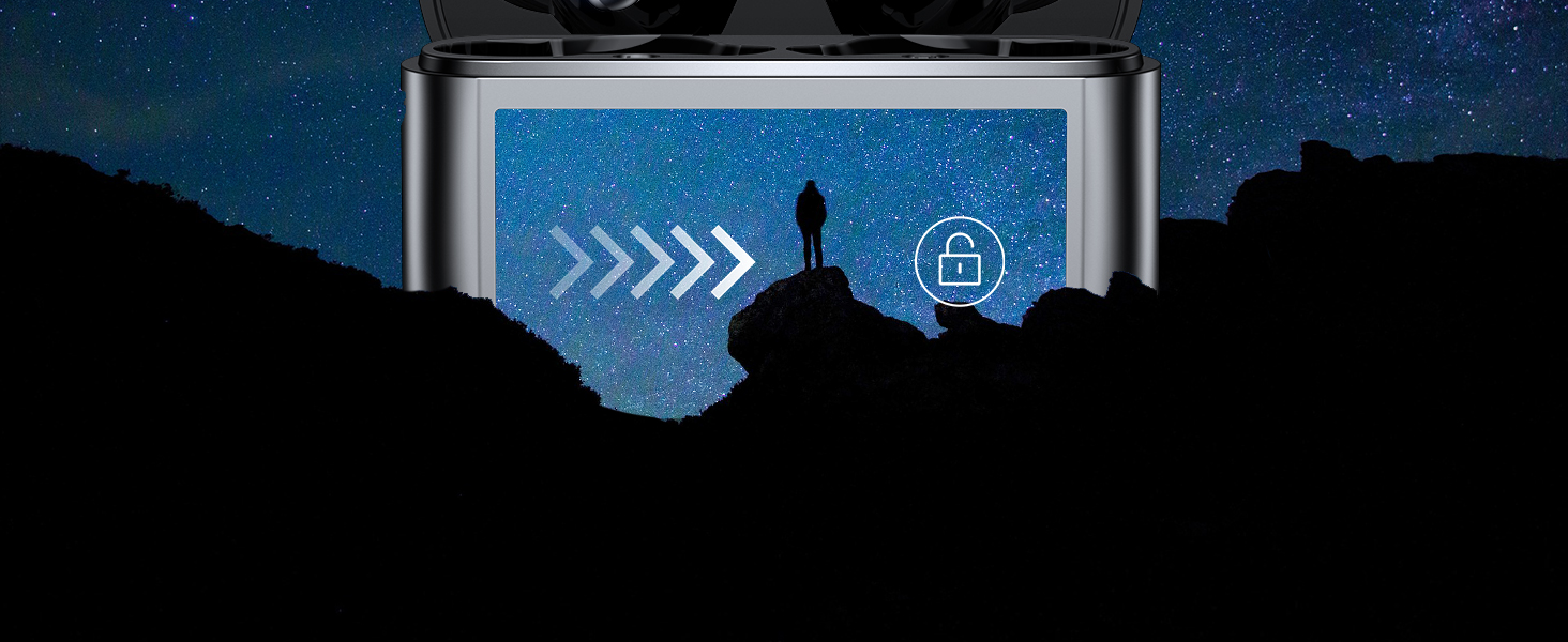 T21 bluetooth ear buds with touch screen