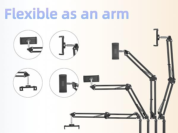 Kindle stand Kindle holder with page turner Flexible as an arm
