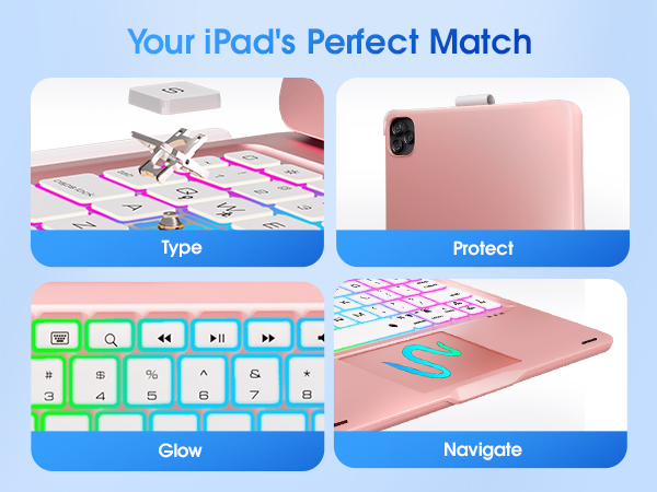 iPad a16 case with keyboard iPad 10th generation case with keyboard ipad air 11 inch keyboard