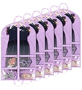 KEEGH Clear Garment Bags for Dance Costumes 40 inch Dance Garment Bags for Dancers Hanging Clothe...