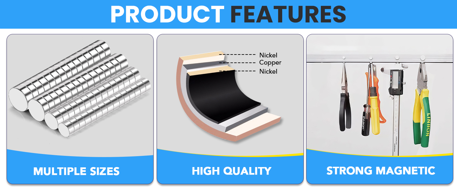 TRYMAG 800Pcs Small Magnets