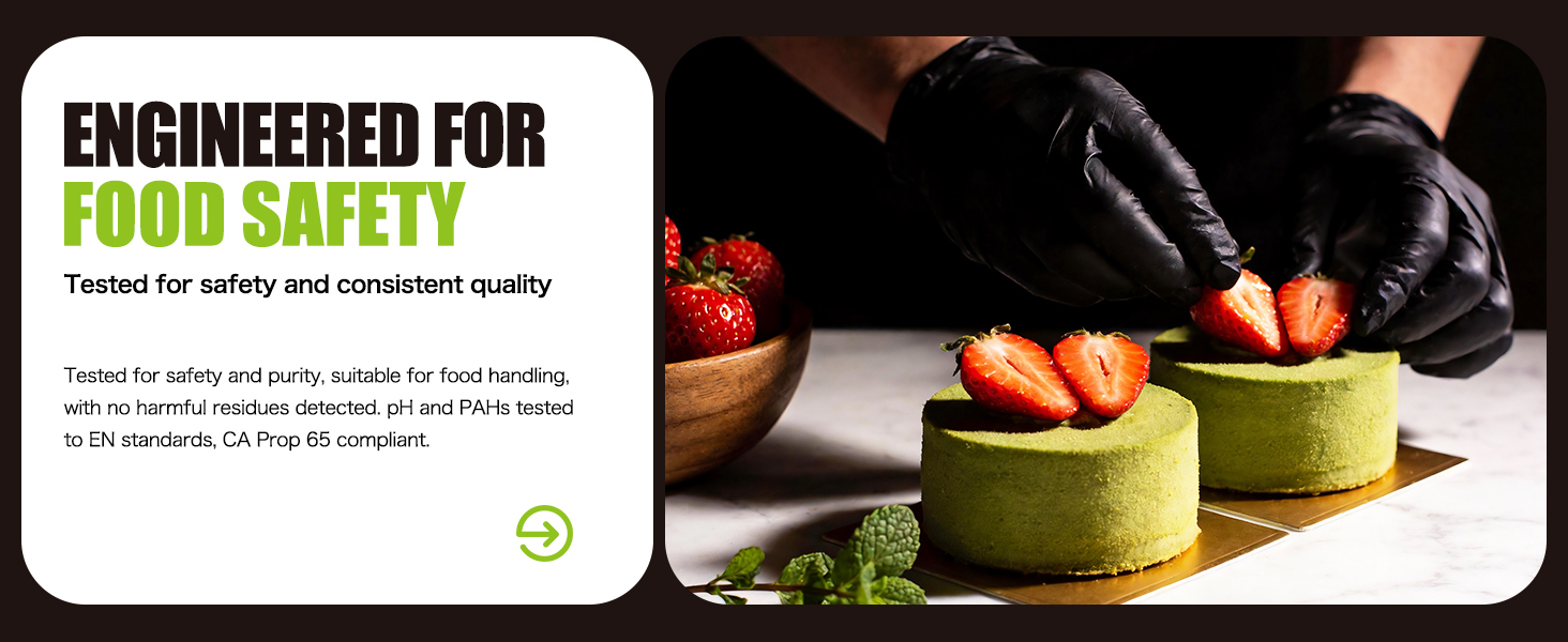 Food Safe Disposable Nitrile Gloves
