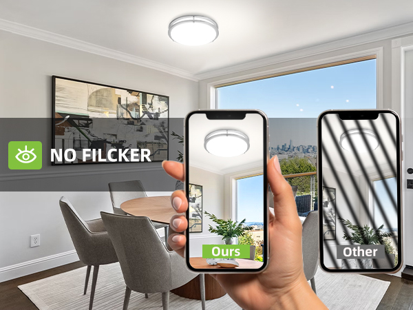Flush Mount LED Ceiling Light Fixture