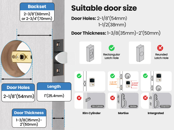 key pad door lock with handle