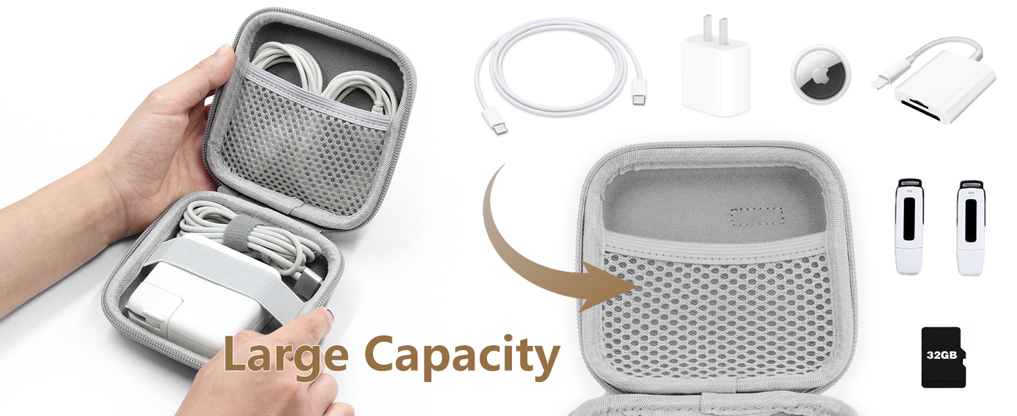 macbook charger case organizer laptop tech pouch bag charger travel trave