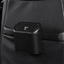 small car trash can