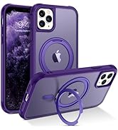 BENTOBEN for Magnetic iPhone 11 Pro Max Phone Case [Compatible with MagSafe] Rotatable Ring Holde...