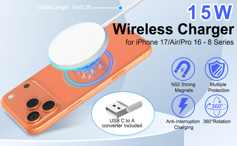 wireless charger for iphone 17 pro max
