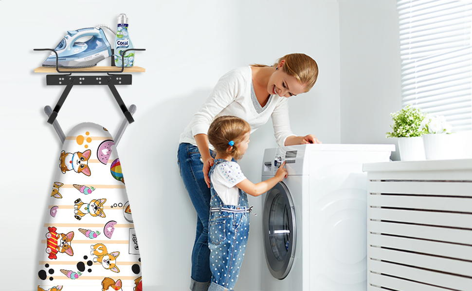 ironing board wall mount