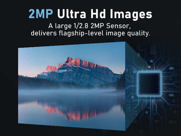 saylas 2.5K Webcam for PC with Microphone