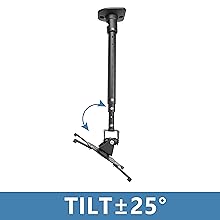 Tilt 25°up and down