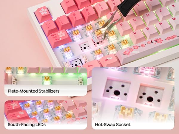 Full Size Mechanical Keyboard with Screen &amp; Knob