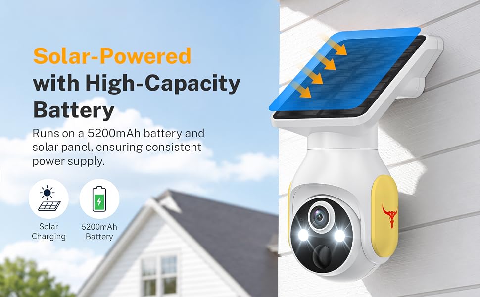 Solar powered &amp;amp; with High capacity battery