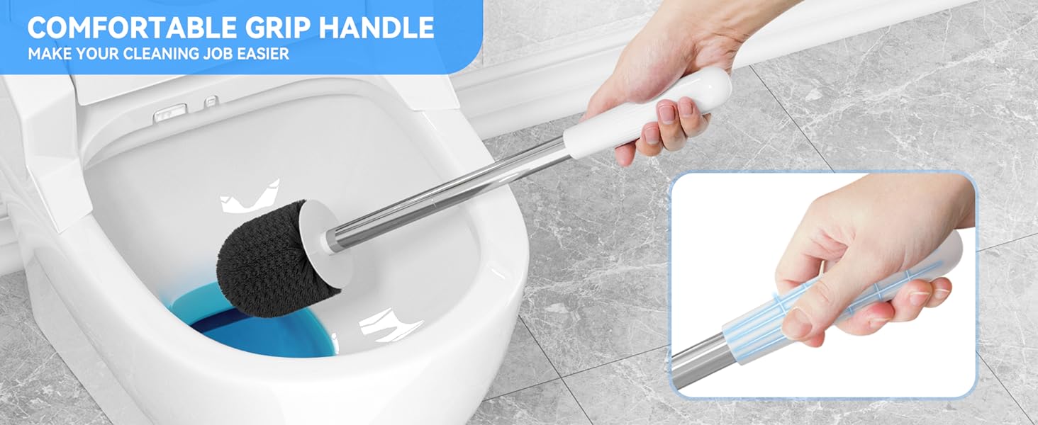 Toilet brush and holder set