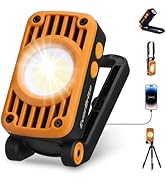 EverBrite COB Rechargeable Folding Work Light, 7 Lighting Modes, 1200 Lumens LED with 180° Adjust...