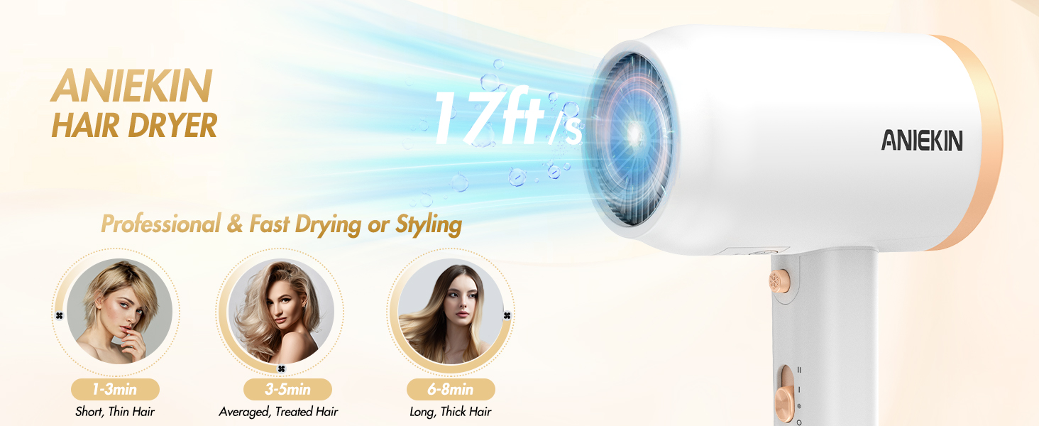 ANIEKIN Hair Dryer