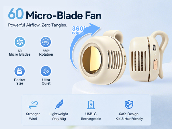personal fans portable rechargeable