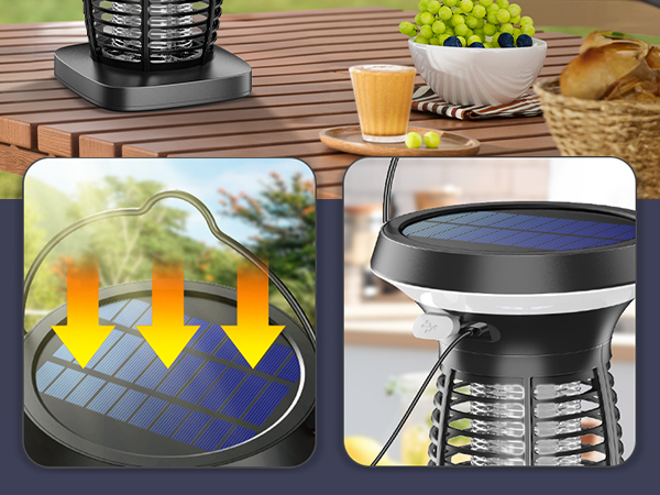 mosquito zapper outdoor battery powered andUSB charging