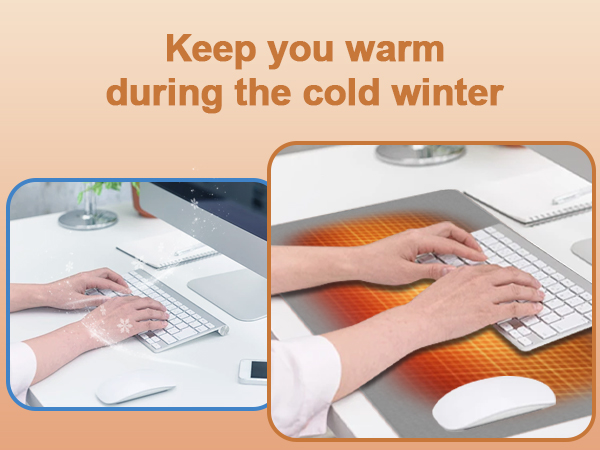 heated mouse pad mat