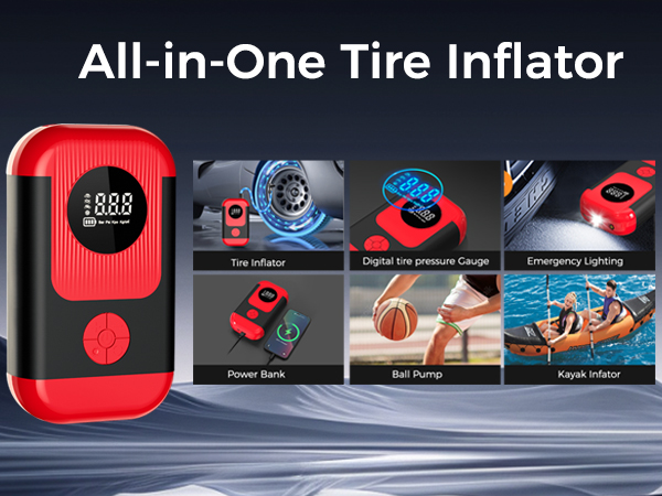 portable tire inflator for car