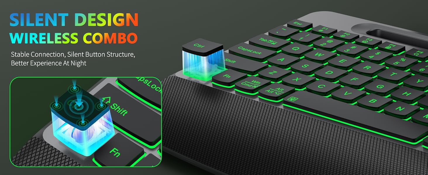 slient design wireless combo