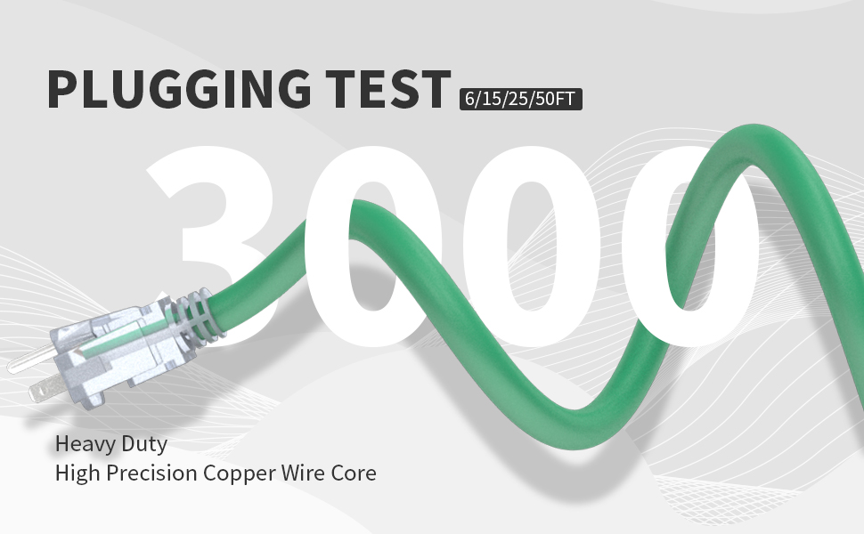 indoor outdoor extension cord 12/3 power cord 25feet 50feet 3 outlet extension cord