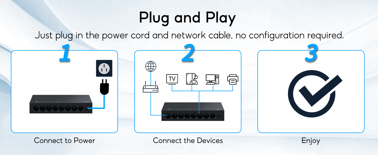 8 port gigabit Switch