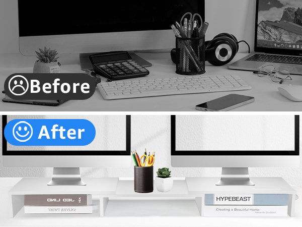 Dual Monitor Stand Riser