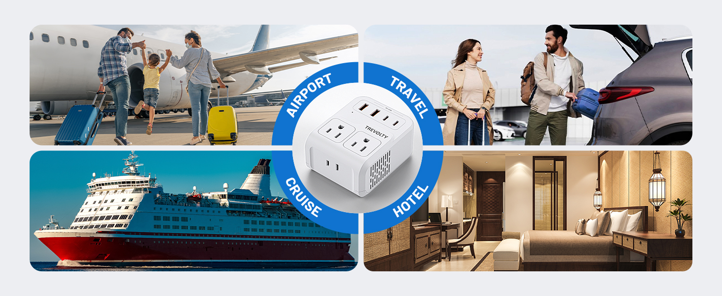 2000W European Travel Plug Adapter