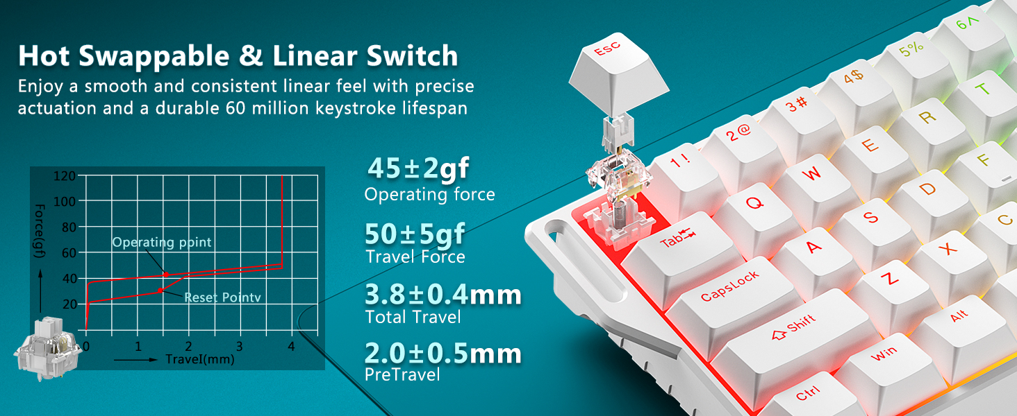 Mechanical keyboard mechanical gaming keyboard wireless mechanical keyboard