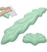 Laokiiy Keyboard Wrist Rest, Ergonomic Design Memory Foam Keyboard Pad, Wrist Pad for Keyboard an...