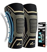 Copper Knee Brace for Men &amp; Women - Sportneer Copper Knee Compression Sleeve with Side Stabilizer...