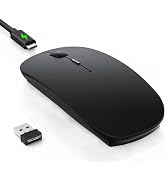 TECKNET Bluetooth Wireless Mouse for Laptop, Rechargeable Silent Computer Mouse (Bluetooth 5.2/3....