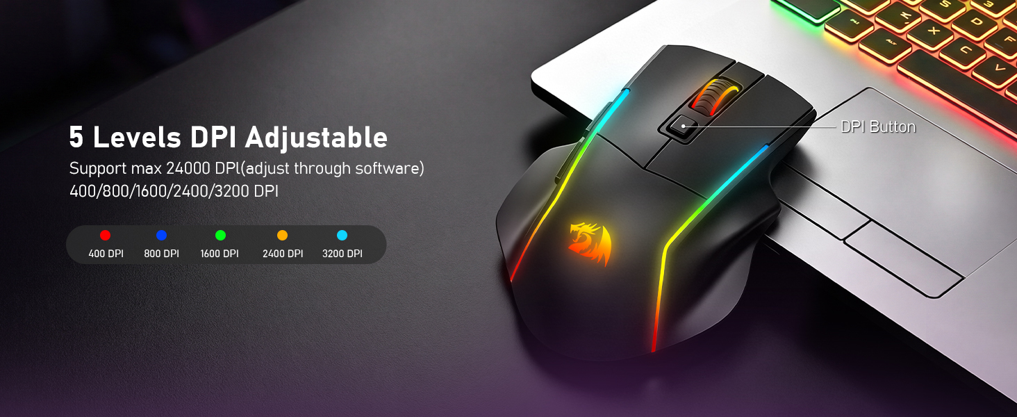 5 level DPI Adjustable