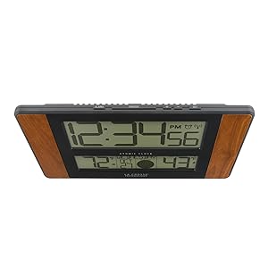 lacrosse, la crosse, 513-1417, calendar, tabletop, wall clock, digital, moon, temperature