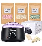 NEOMANN Waxer II Waxing Kit for Women and Men Non-Sticky, Teflon-Coated - Wax Warmer for Hair Rem...
