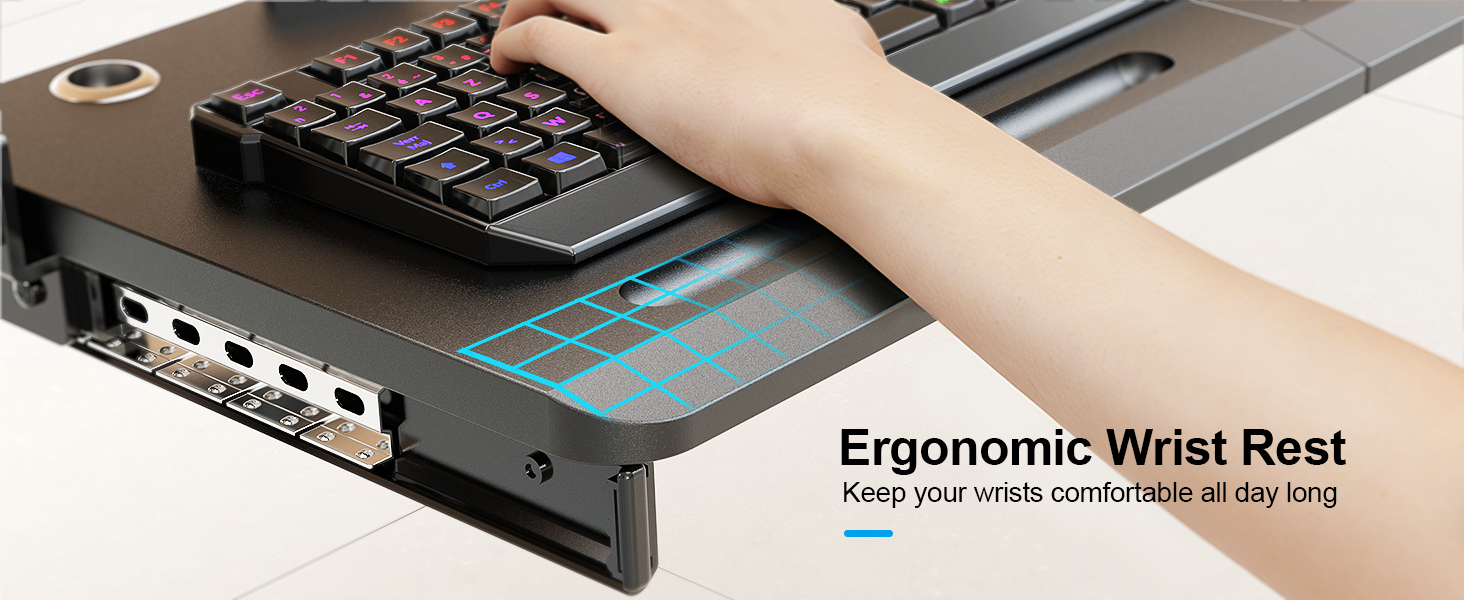 keyboard and mouse tray