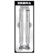 Zebra Pen M/F 701 Stainless Steel Mechanical Pencil and Ballpoint Pen Set