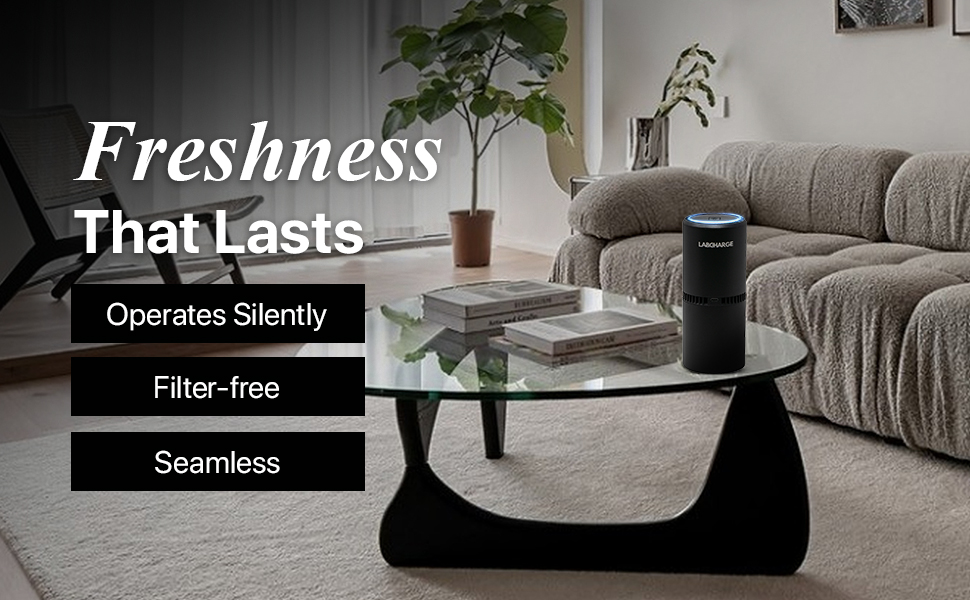 quiet compact purifer pets indoor silent filter-free hair odors scent classroom ionicpurifier
