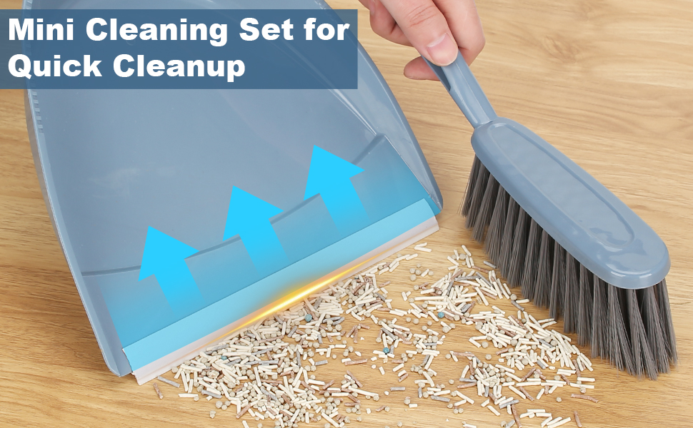 broom with dustpan combo set