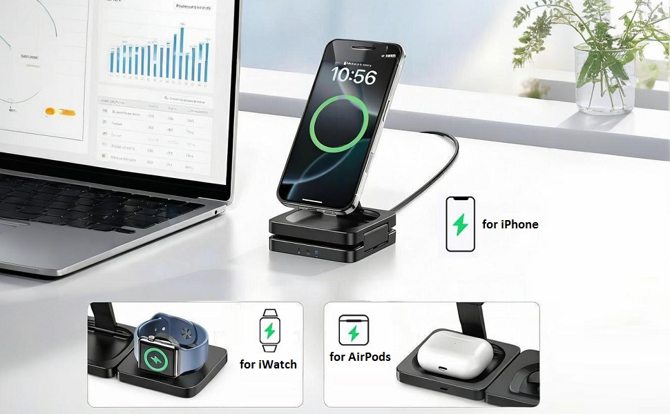 3 in 1 Wireless Charger Stand