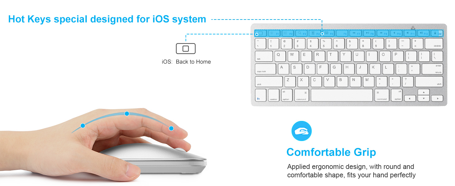 iPad keyboard and mouse combo