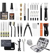 84Pcs 3D Printer Accessories, 3D Printer Tools Kit with Slotted Organizer Bag, PTFE Nozzle Anti-S...