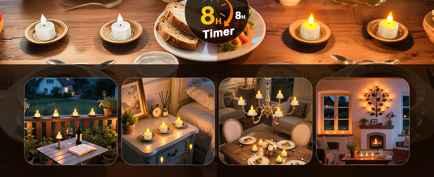 rechargeable remote control tea lights candles led candles with remote Christmas table decor
