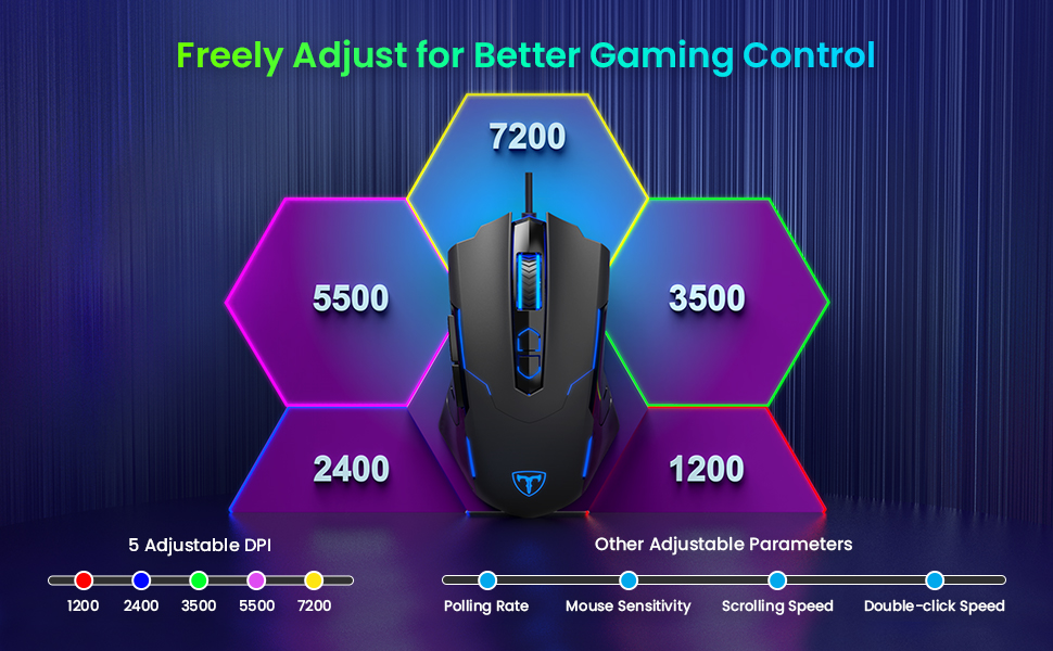 wired gaming mouse computer gammer led rgb light mice for computer laoptop pc