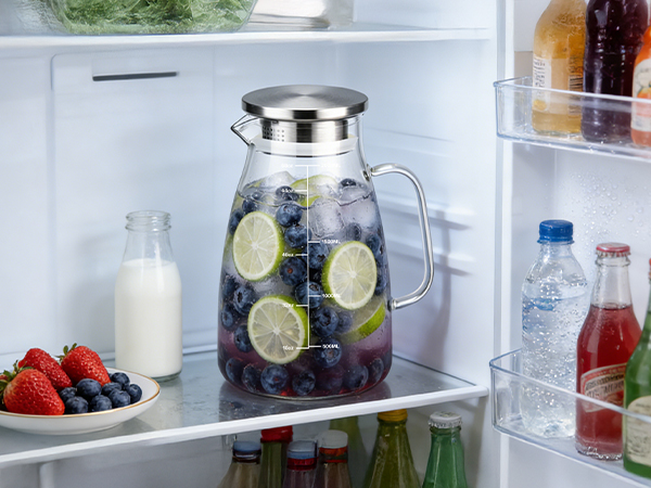 glass pitcher for fridge