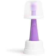 Ubbi 360° Baby Training Toothbrush with Safety Shield and Cover, Food-Grade Platinum Silicone, Ge...