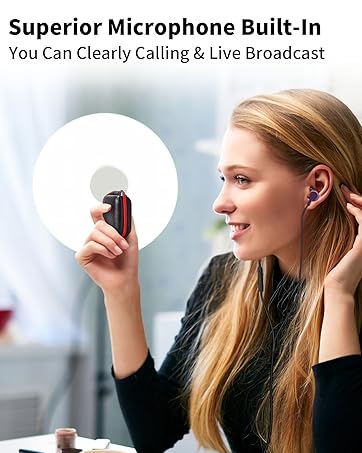 3.5mm headphonre with microphone wired earbuds