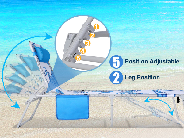 beach tanning chair